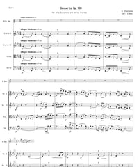 Concerto op. 109 for Alto Saxophone and String Quartet / Alexander Glazunov (arr. S. Asai)