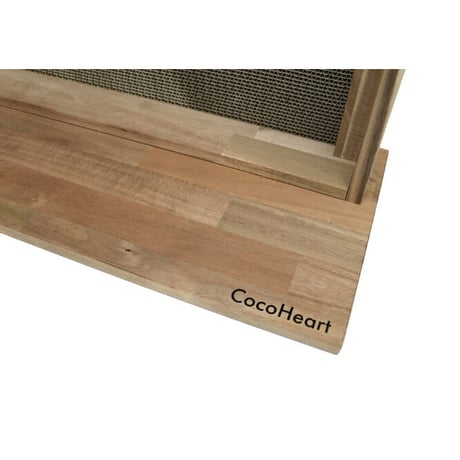 【CocoHeart】爪とぎ用 木製ラック（爪とぎ６枚付き）日本製　ココハート　オリジナル