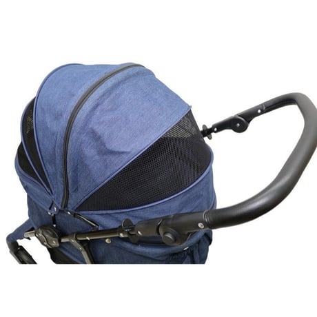 在庫調整の為大特価！耐荷重30kg！ココハート ４輪ペットカート/ペットバギー 甘えん坊バギーBIG デニム　中型犬　多頭飼い