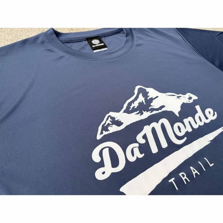 DA MONDE TRAIL オリジナルＴ ドライスムース・グレイッシュブルー (リサイクルポリ100%）