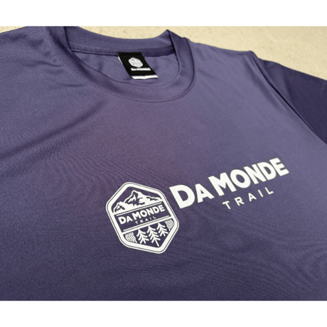 DA MONDE TRAIL オリジナルＴ ドライスムース・グレイッシュパープル（リサイクルポリ100%）