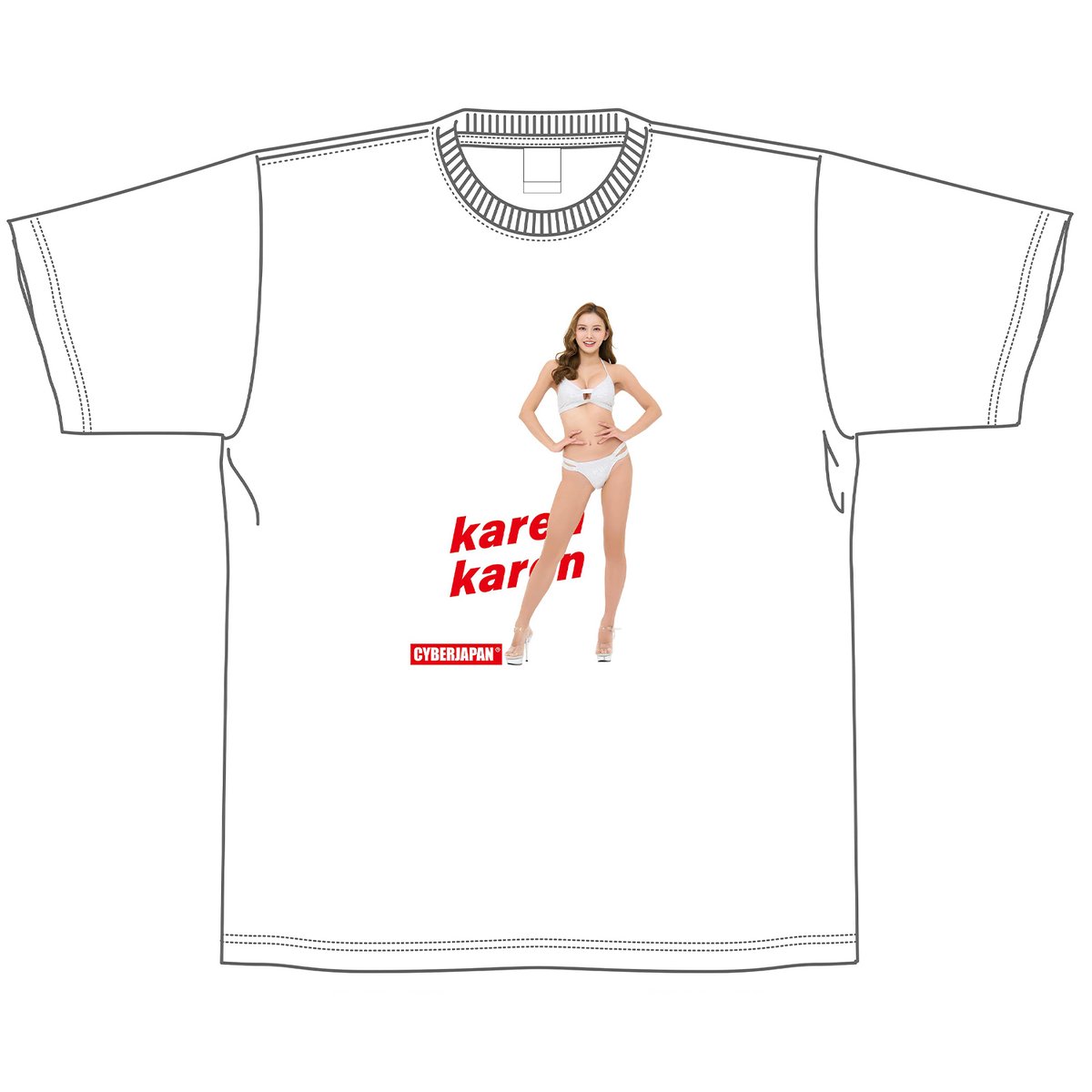 CYBERJAPAN 2024 KAREN Tシャツ（白・黒 2色展開）