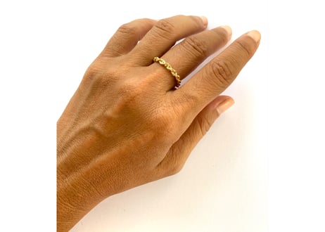 Golden Rope chain Ring