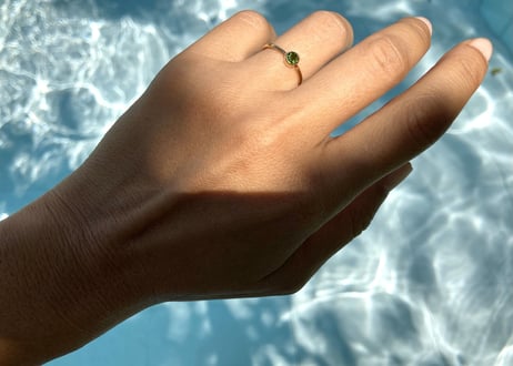 1stone ring / Thin