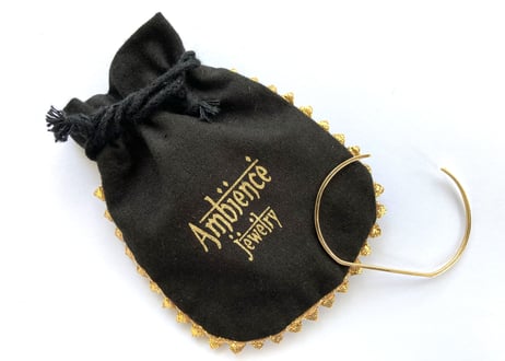 Gold plain bangle