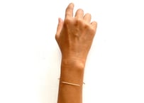 Gold plain bangle