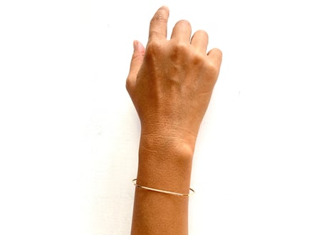 Gold plain bangle