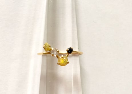 Tiny juicy ring / zodiac 4 stones
