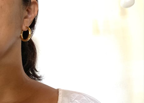 Golden hoop / Thickness 4mm