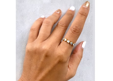 Life goes on Ring / 5 stone white