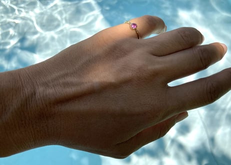 1stone ring / Thin