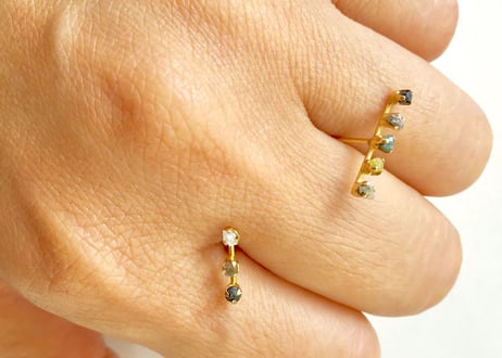 Stardust 5 rough diamonds
