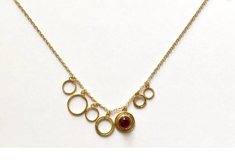 Saturn bracelate /pink tourmaline &Lapis Lazulih
