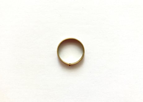 Simple gold rusty ring