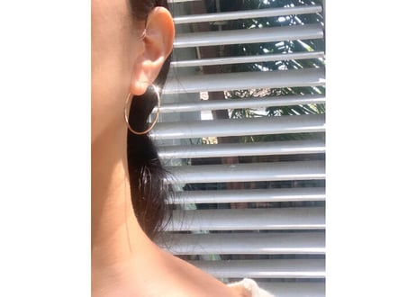 Golden hoop / circle medium