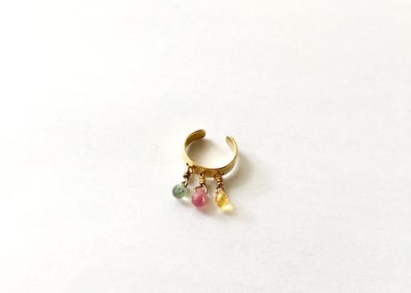 Ear cuff / color sapphire tears