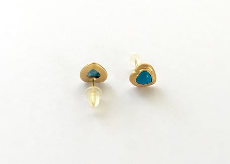 Open your heart Pierce / dark blue Tourqouise