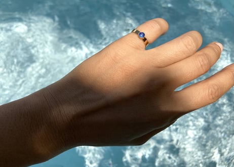 1stone ring / Thick