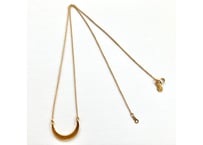 Moon necklace/ just gold