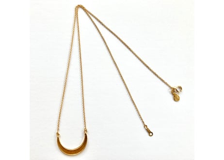 Moon necklace/ just gold