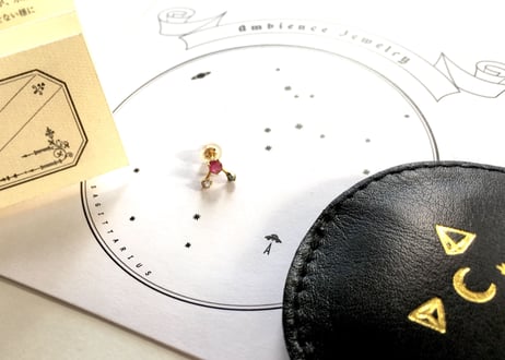 Zodiac 3 stones pierce