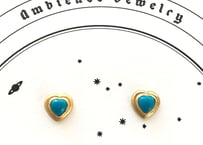 Open your heart Pierce / dark blue Tourqouise