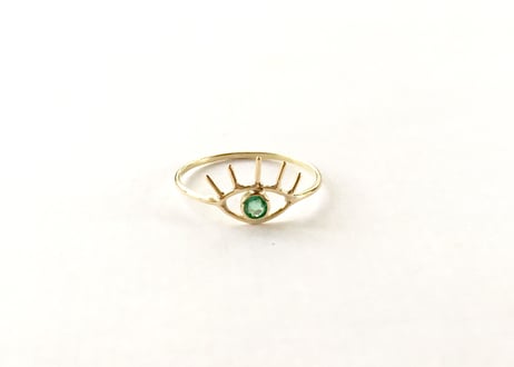 Open your eye Ring / Emerald