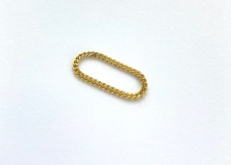 Golden Flat chain Ring
