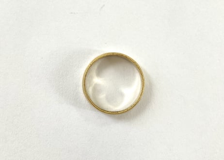 Circle & Twist Ring / White gold