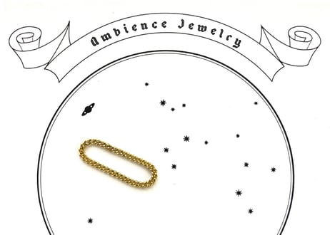 Golden Flat chain Ring