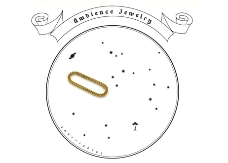 Golden Flat chain Ring