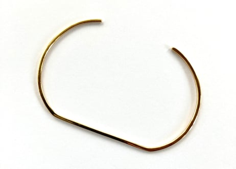 Gold plain bangle