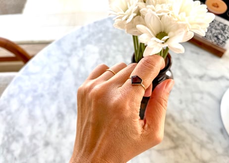 Crimson Promise Garnet Ring