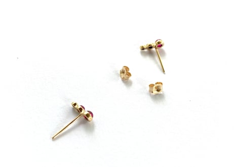 Cabochon drops / Blue sapphire