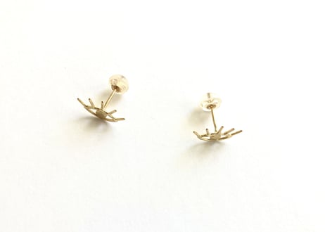 Open your eye pierced earring/ just gold
