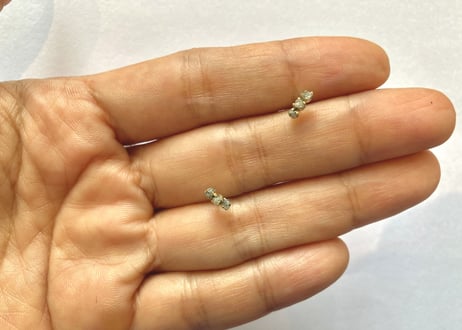 Gray is beautiful/ Rough gray diamond pierce
