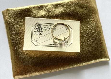 Aquamarine square Ring
