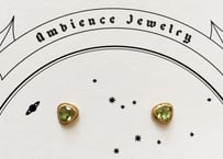 Peridot studs pierce