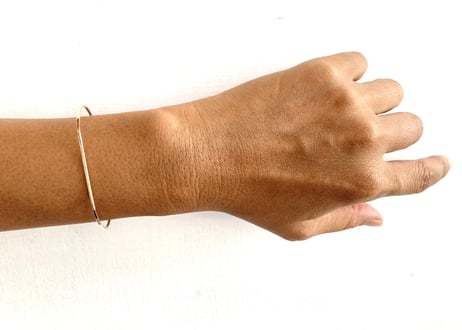 Gold plain bangle