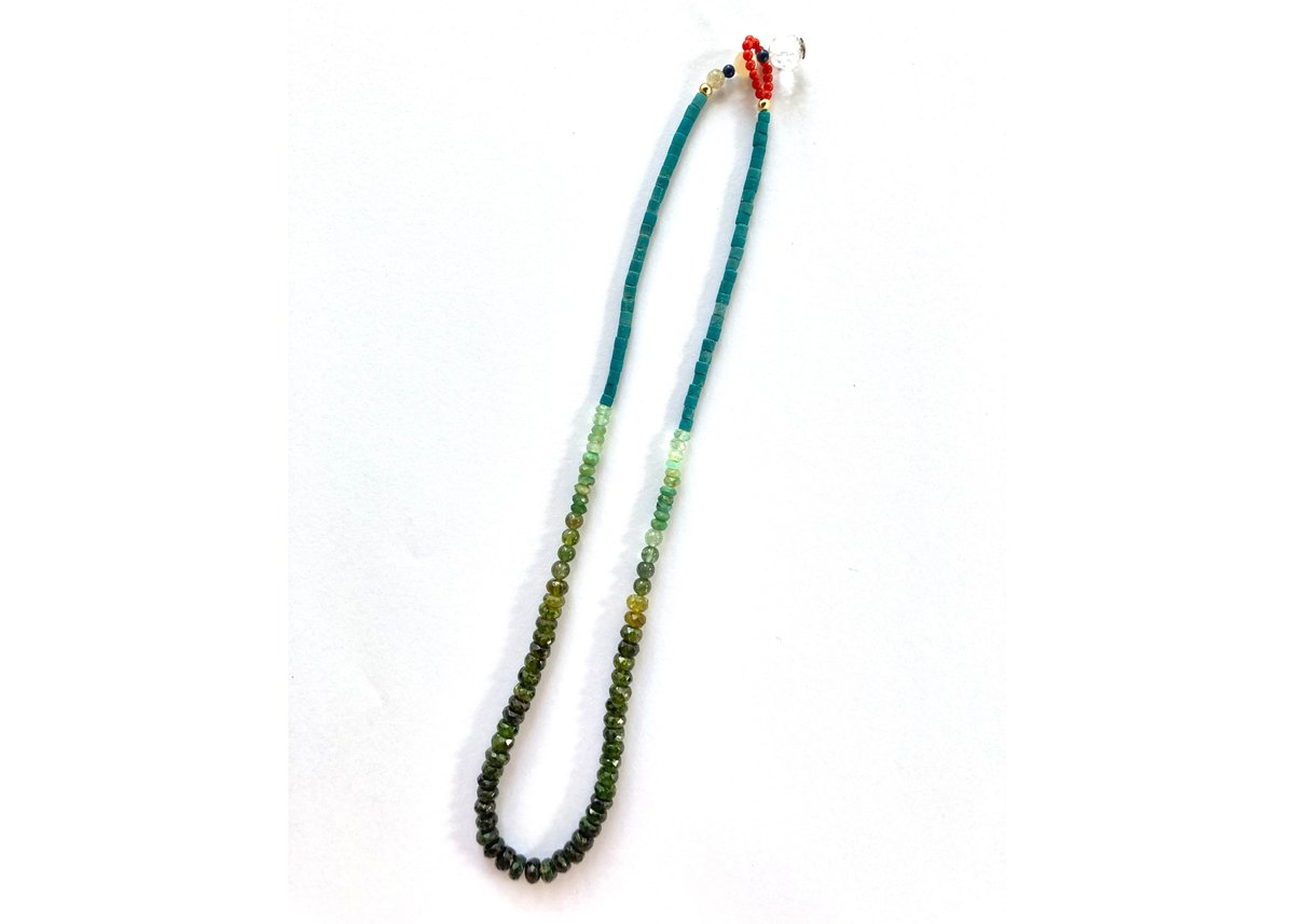 Green spectrum / One kind necklace | Ambienceje