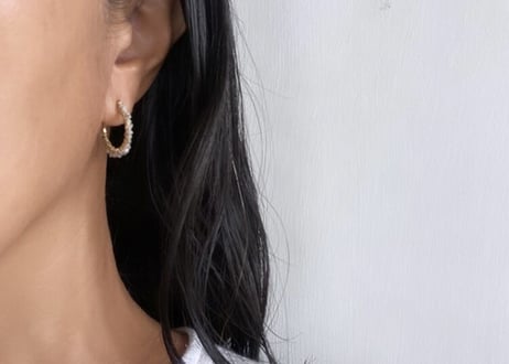 Rough Diamond hoops S