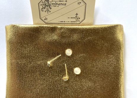 Aquamarine Triangle pierce