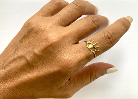 Open your eye Ring / just gold
