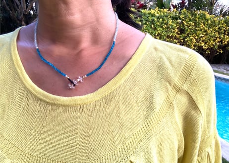 Summer light blue / One kind necklace