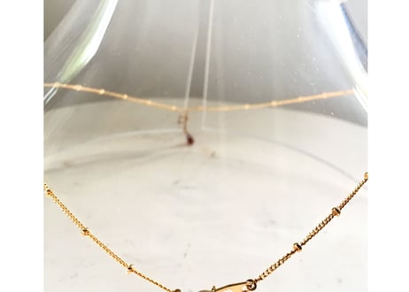 January Birthstone/ Garnet/ 3star charm necklace