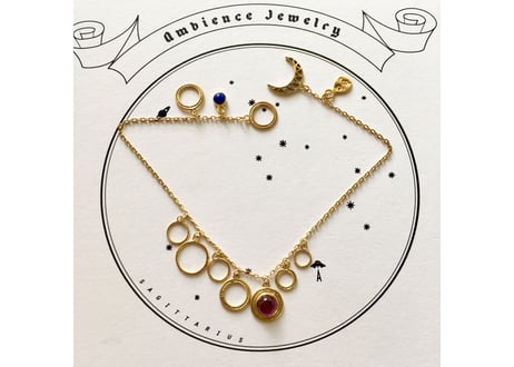Saturn bracelate /pink tourmaline &Lapis Lazulih
