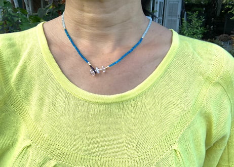 Summer light blue / One kind necklace