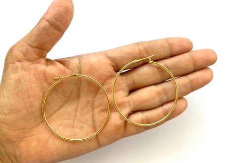 Golden hoop / circle large