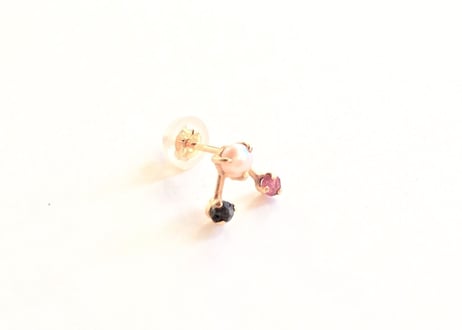 Zodiac 3 stones pierce