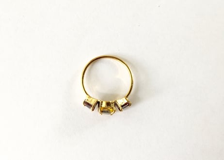 Hexagon and triangle ring